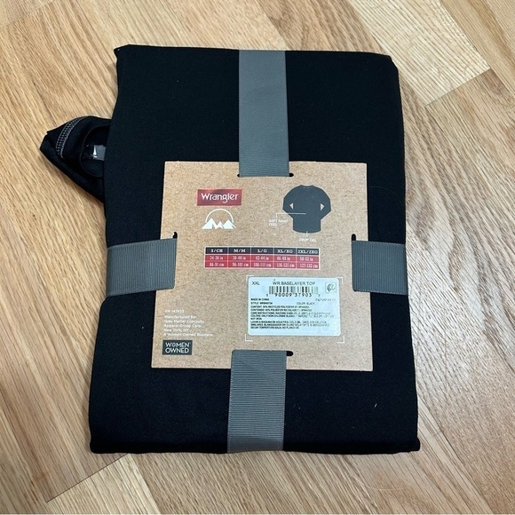 Wrangler Performance Stretch Base Layer Top NEW Black Long Sleeve 2X Men’s - Picture 3 of 3